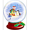 Waterglobe - child and pengu